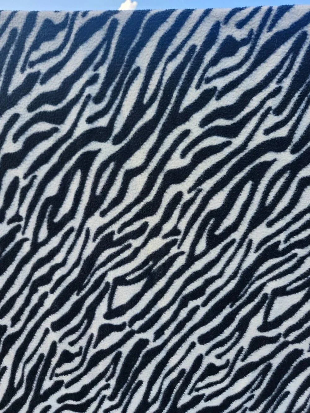 zebra print throw lightwieght blanket size 70